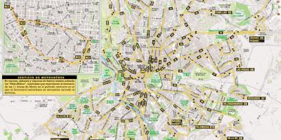 Автобусні маршрути Мадрид карті