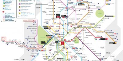 Карта Мадрида на громадському транспорті