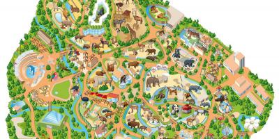 Карта мадридського зоопарку