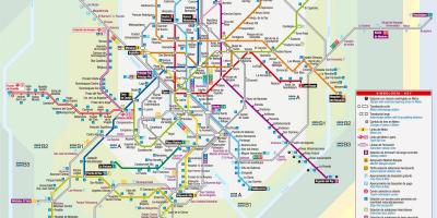 Карта Мадрида на трамваї