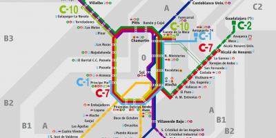 Залізнична станція карті Мадрида Аточа 