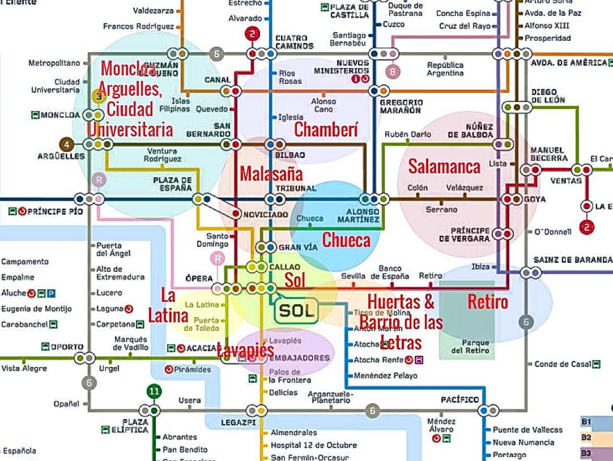 карту Ла латіна, Мадрид