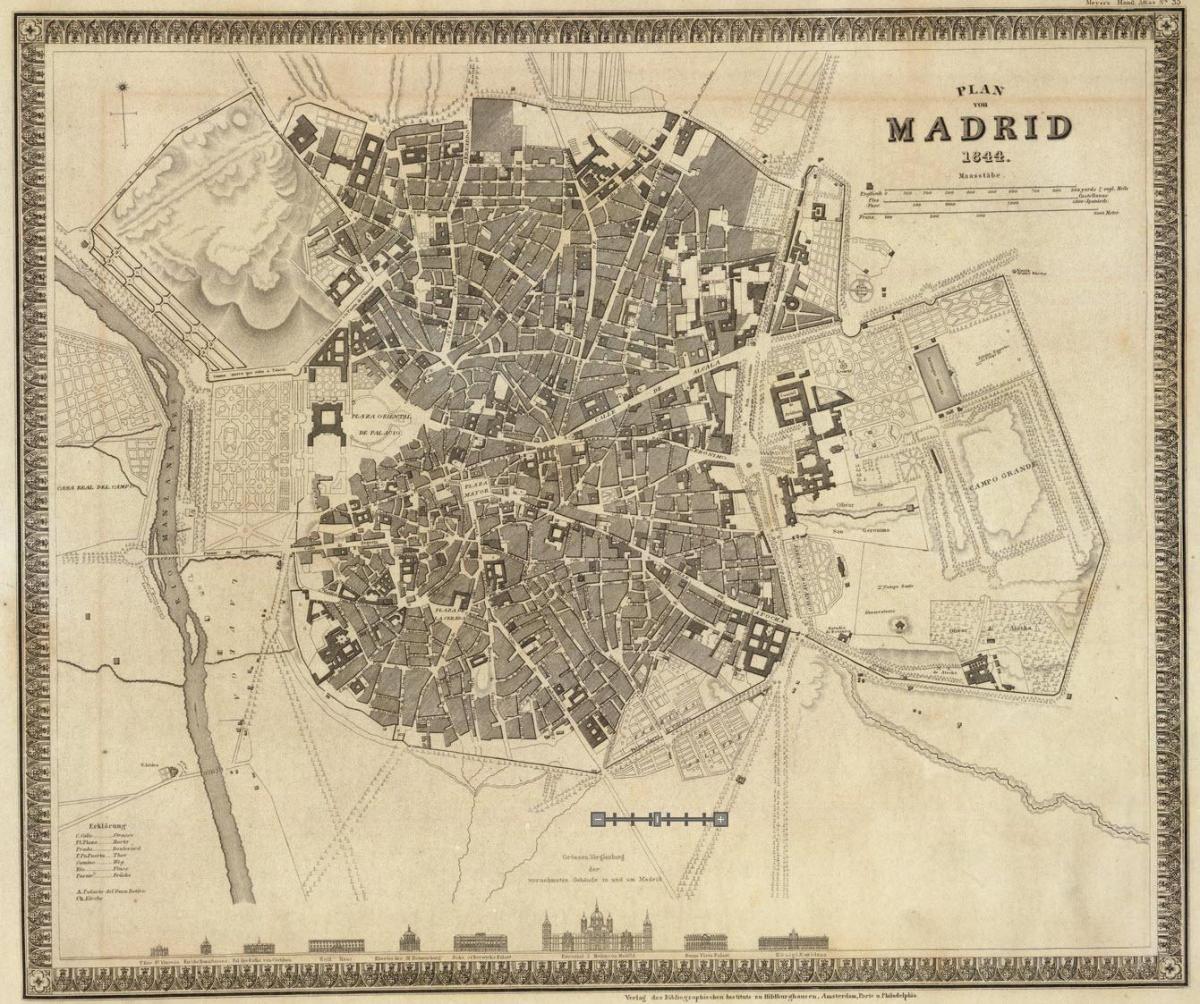 карта Мадрид Старе місто