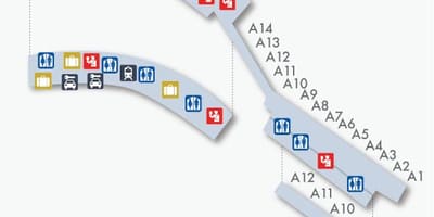 Мадрид-Барахас термінал карта