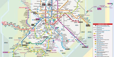 Карта Мадрида на трамваї