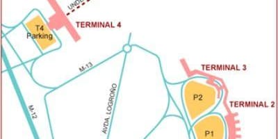 Терміналу мадридського аеропорту карті