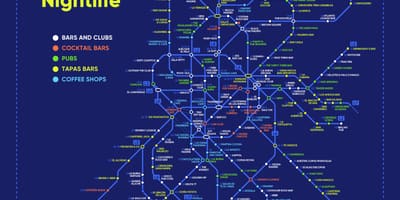 Карта Мадриді нічне життя