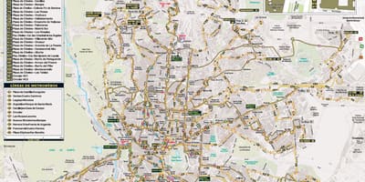 Карта Мадрида нічний автобус 