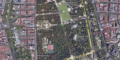 Парк Ретіро Мадрид карті