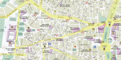 Мадрид карта в центрі міста
